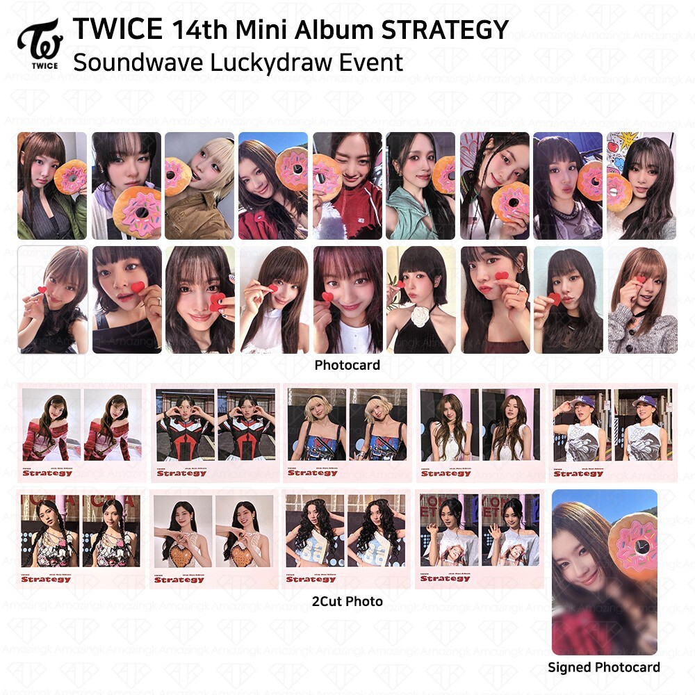 TWICE 14th Mini Album STRATEGY Soundwave Lucky Draw Signed