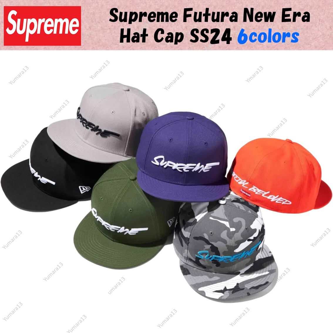 Supreme Futura New Era Hat Cap SS24 6colors Size 7-8 New | eBay