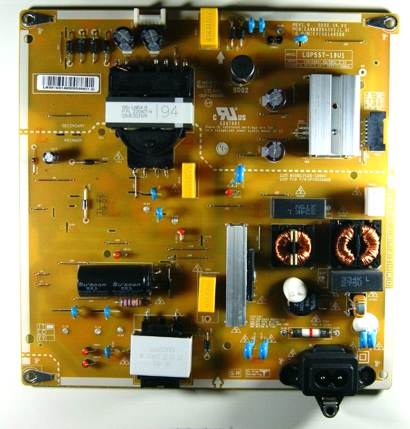 LG 55UQ75006LF SMART TV MAIN BOARD EAX68284302(1.0) LGP55T-19U1