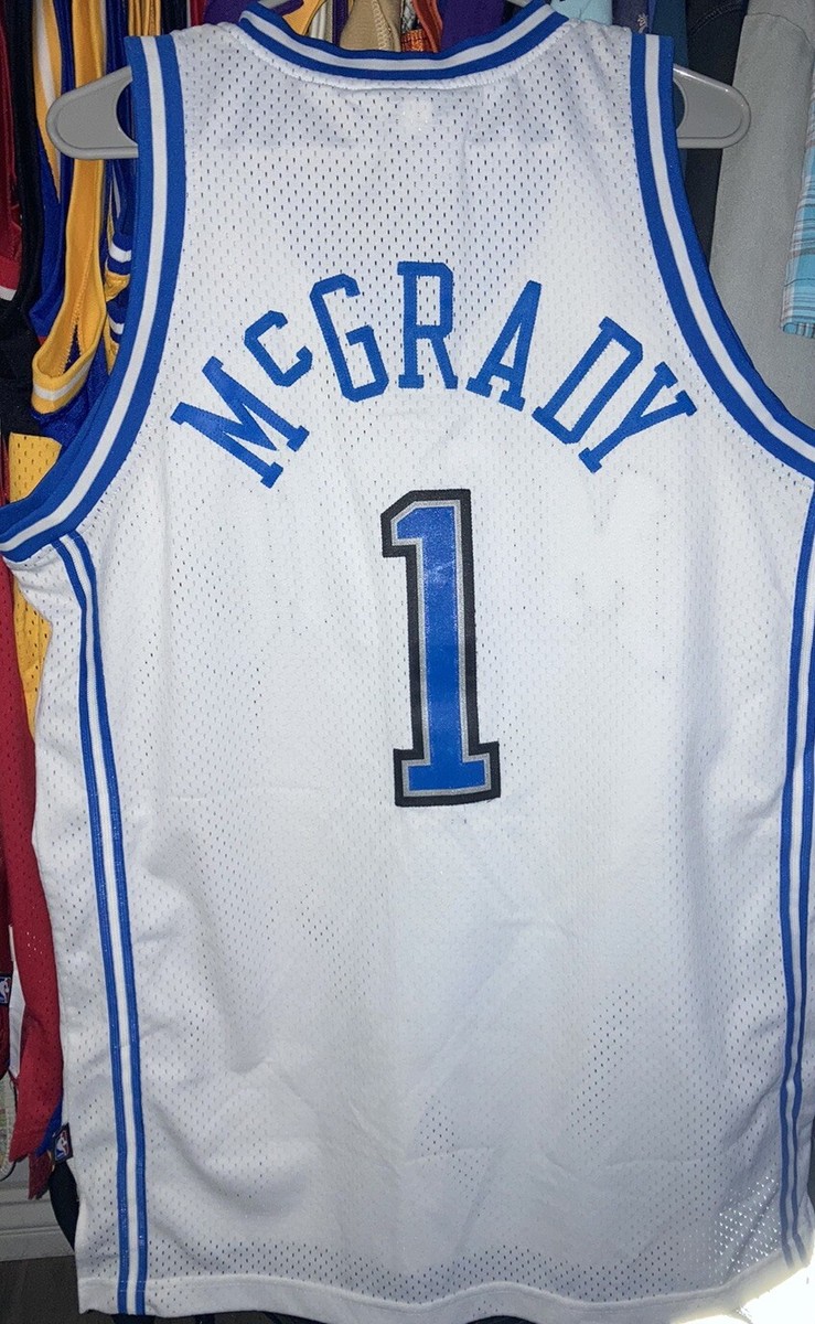 Tracy McGrady Orlando Magic NBA Jersey Men M Reebok Sewn White #1
