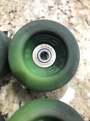 Vintage Green Two Tone Sims 63 Skateboard Roller skate Wheels