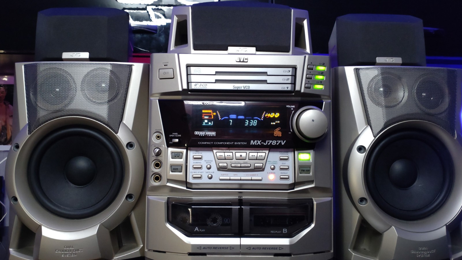 JVC Audio System MX-J787V &3 W speakers SP- MX J78. 5.1 Surround