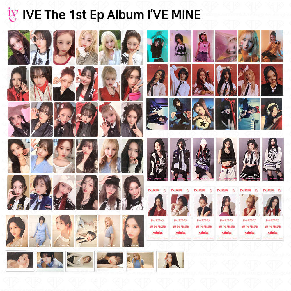 IVE The 1st EP I'VE MINE Official Photocard Polaroid Sticker
