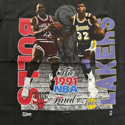 Vintage Salem 1991 NBA Finals Bulls Vs Lakers Jordan Vs Magic