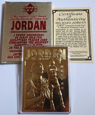 1995 Upper Deck Michael Jordan 23K GOLD CARD Bleachers - Rare | eBay