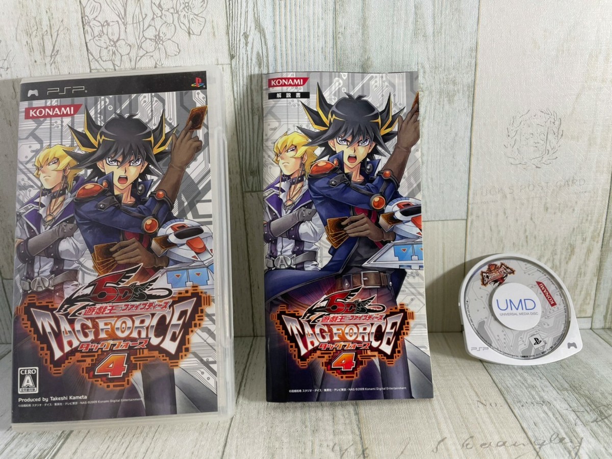 PSP Yu-Gi-Oh! 5D's Tag Force 4 & Strategy Guide Set - Japan Ver