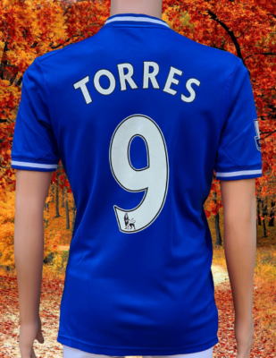 CHELSEA 2013-14 UEFA CHAMPIONS LEAGUE FERNANDO TORRES 9 JERSEY