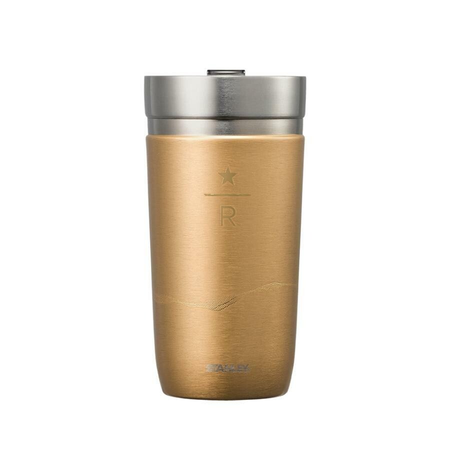 Starbucks Korea 2024 SS stanley reserve gold tumbler 473ml | eBay