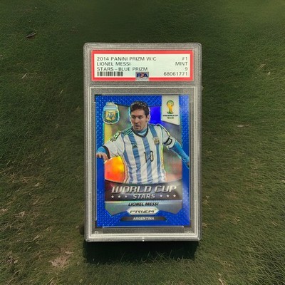 2014 Panini Prizm World Cup Argentina Lionel Messi Stars Blue
