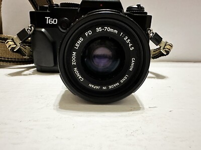 Canon T60 Film Camera With FD 35-70mm Zoom lens | eBay
