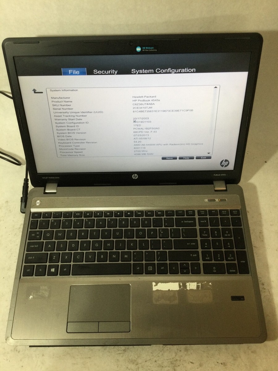 Windowsノート本体 HP ProBook 4545s 8GB/128GB SSD HP Probook 4545s