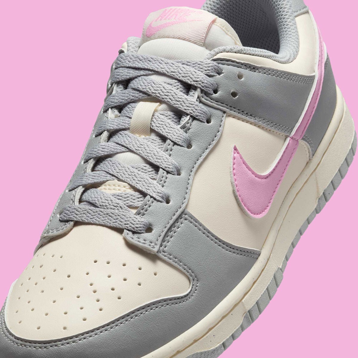 Nike Dunk Low Next Nature Women's Grey & Pink Sports Sneaker