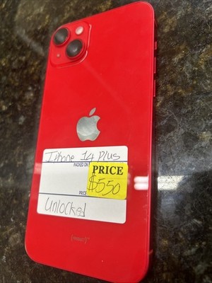 Apple iPhone 14 Plus - 128 GB - (PRODUCT)RED (Unlocked) for sale