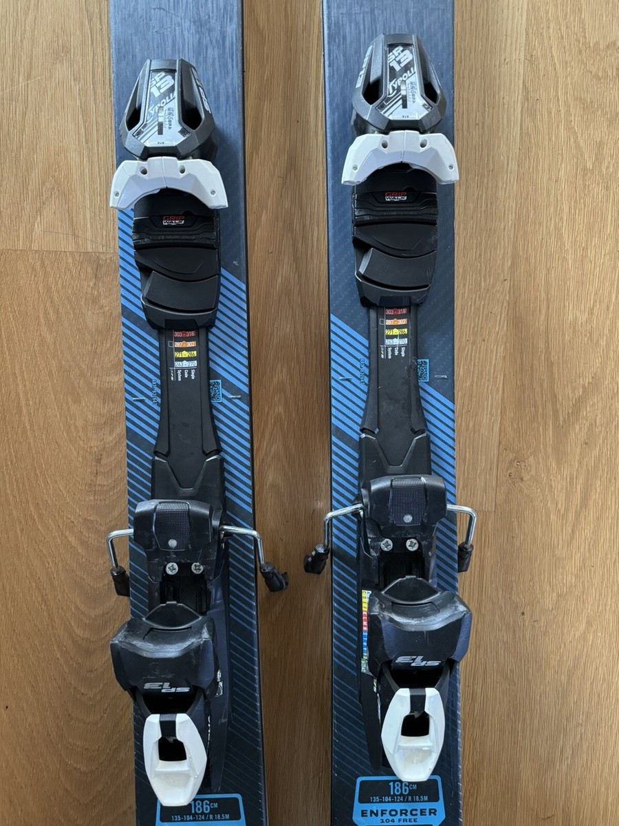 2023 Nordica Enforcer 104 Free Men's All-Mountain Skis, Blue/Black