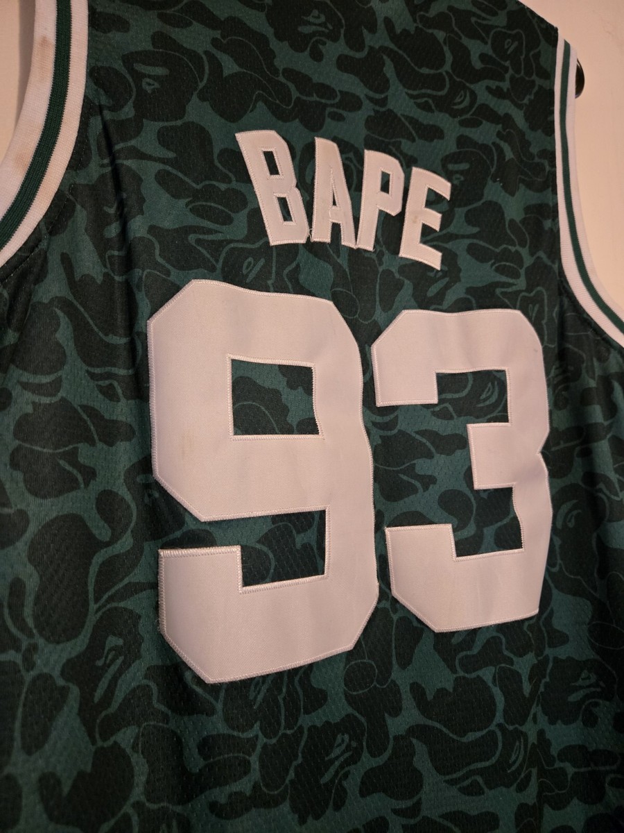 Bape X Mitchell & Ness Celtics Jersey Camo Green | eBay