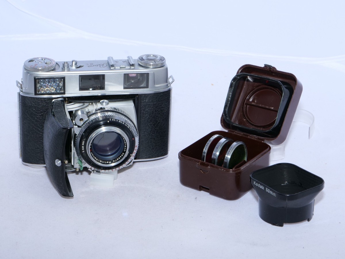 Kodak Retina IIIC (BIG C) 35mm rangefinder camera. Xenon 50mm f2