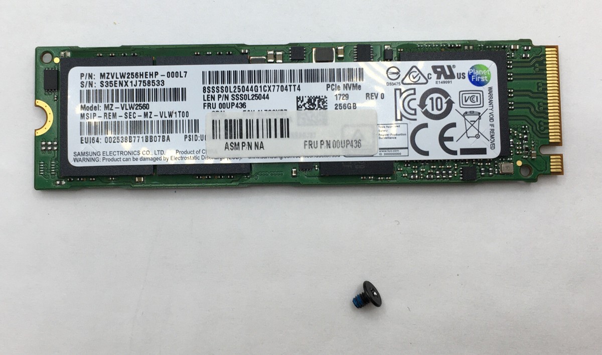 Samsung 256GB M.2 PM961 NVMe PCIe Laptop SSD Drive MZ-VLW2560