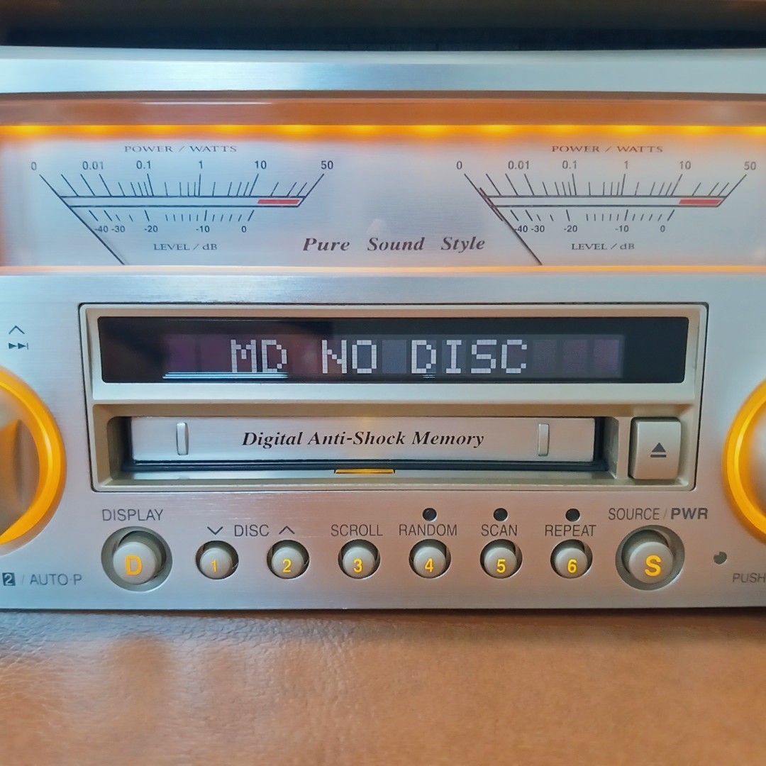 Panasonic CQ-VX5500D 2DIN CD MD Car Audio Analog Meter Tesetd CD