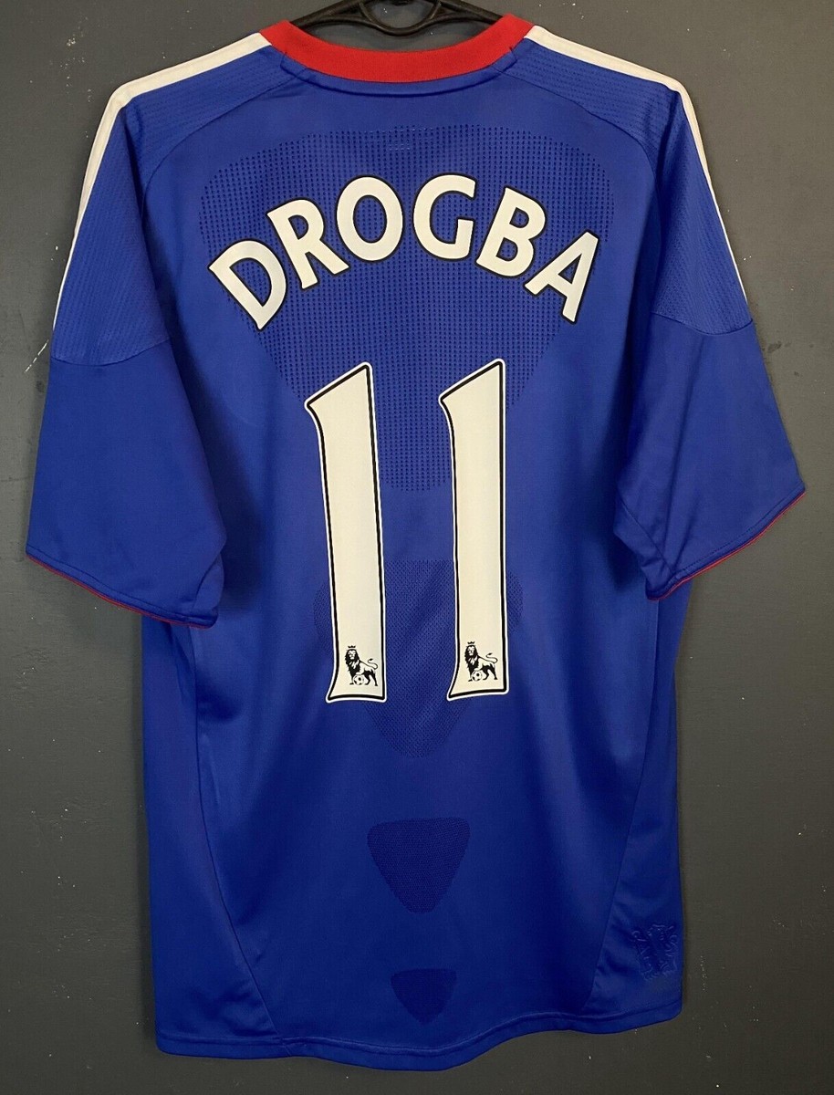 MEN'S FC CHELSEA 2010/2011 DIDIER DROGBA #11 FOOTBALL SOCCER SHIRT