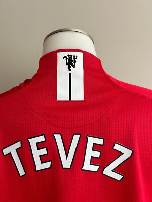 Tevez 32 Nike Manchester United Red Devils Vintage Soccer Jersey