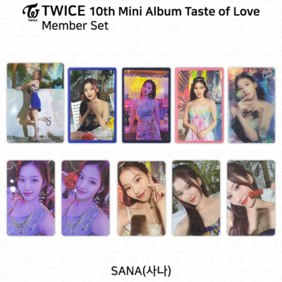 TWICE 10th Mini Album Taste of Love Official Photocard Sana KPOP K
