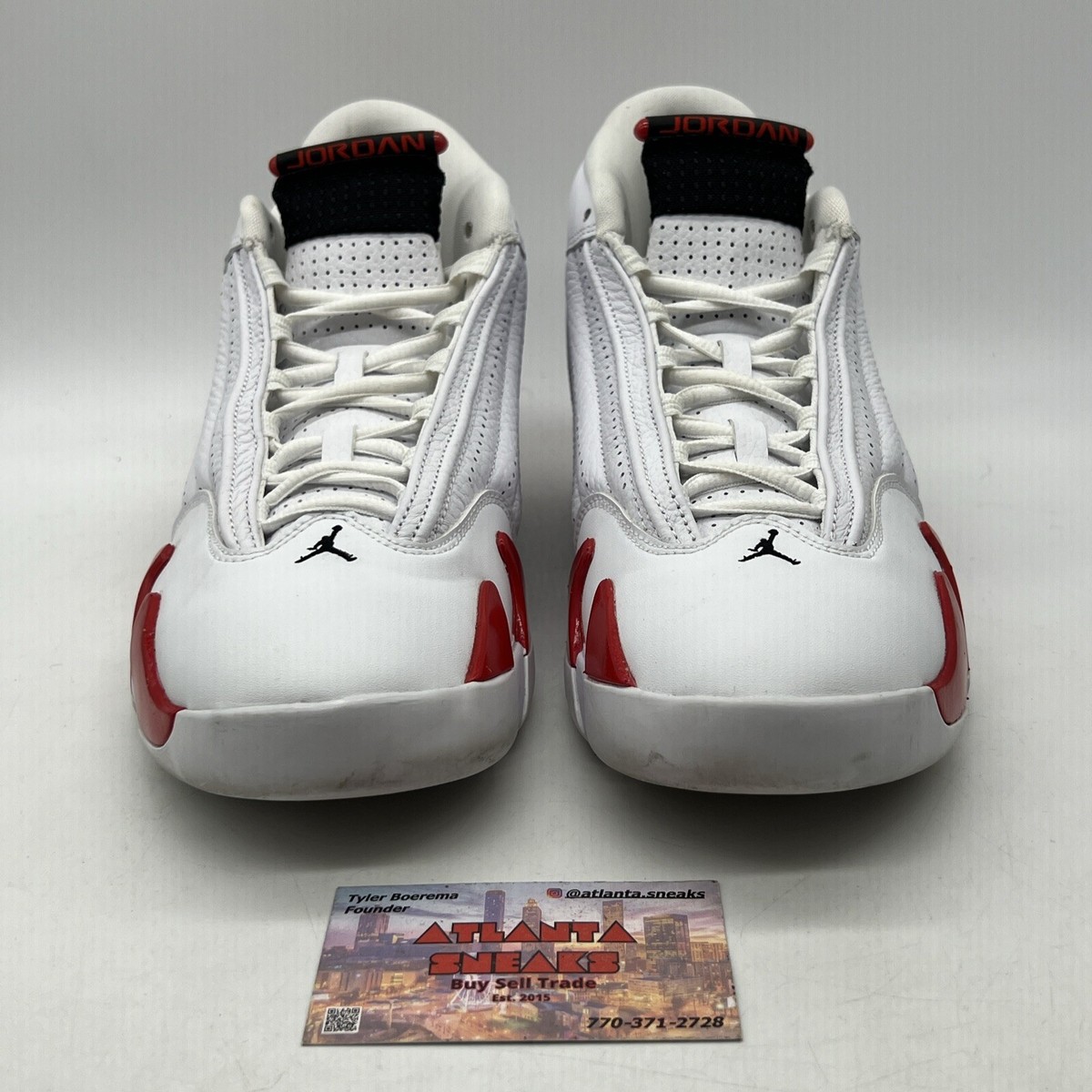 Size 10 - Air Jordan 14 Retro 2019 Candy Cane White Red Leather