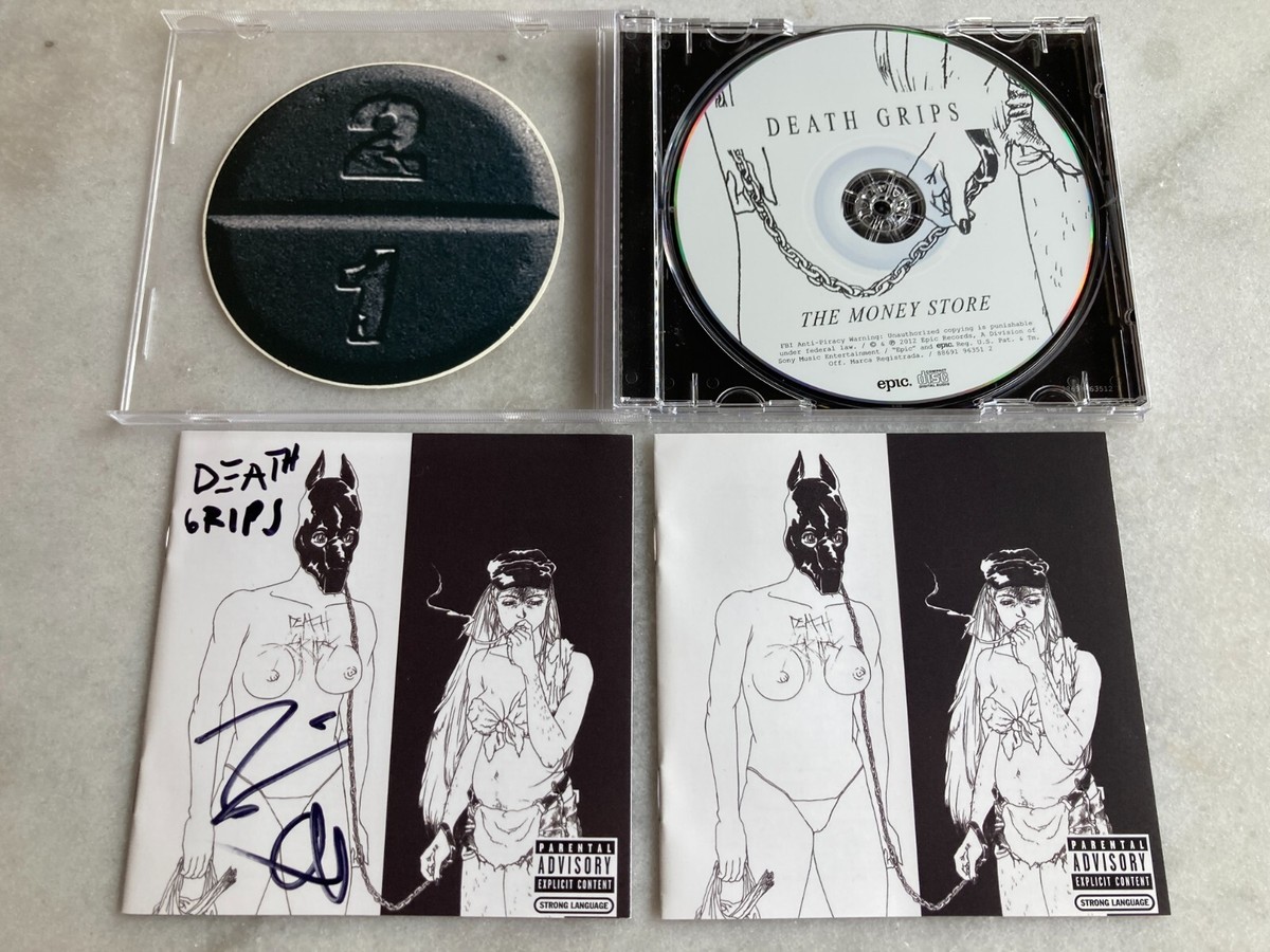 Death Grips - The Money Store CD Signed Autographed RARE + STICKER