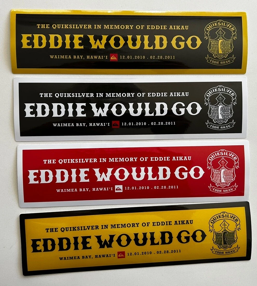 Eddie Would Go Sticker for sale - eBay