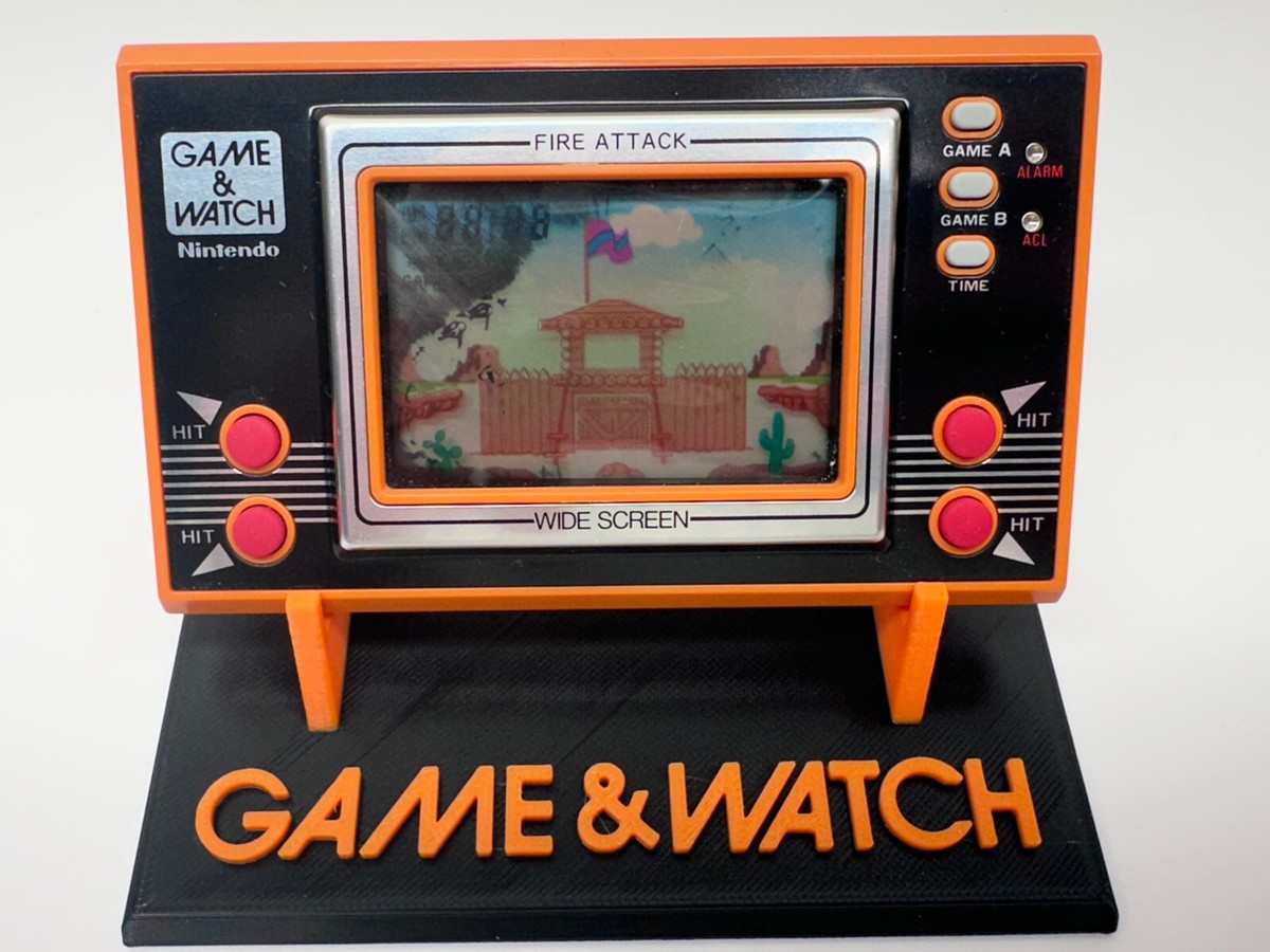 FIRE ATTACK Nintendo Game & Watch Wide Screen Console 1982 ID-29 W