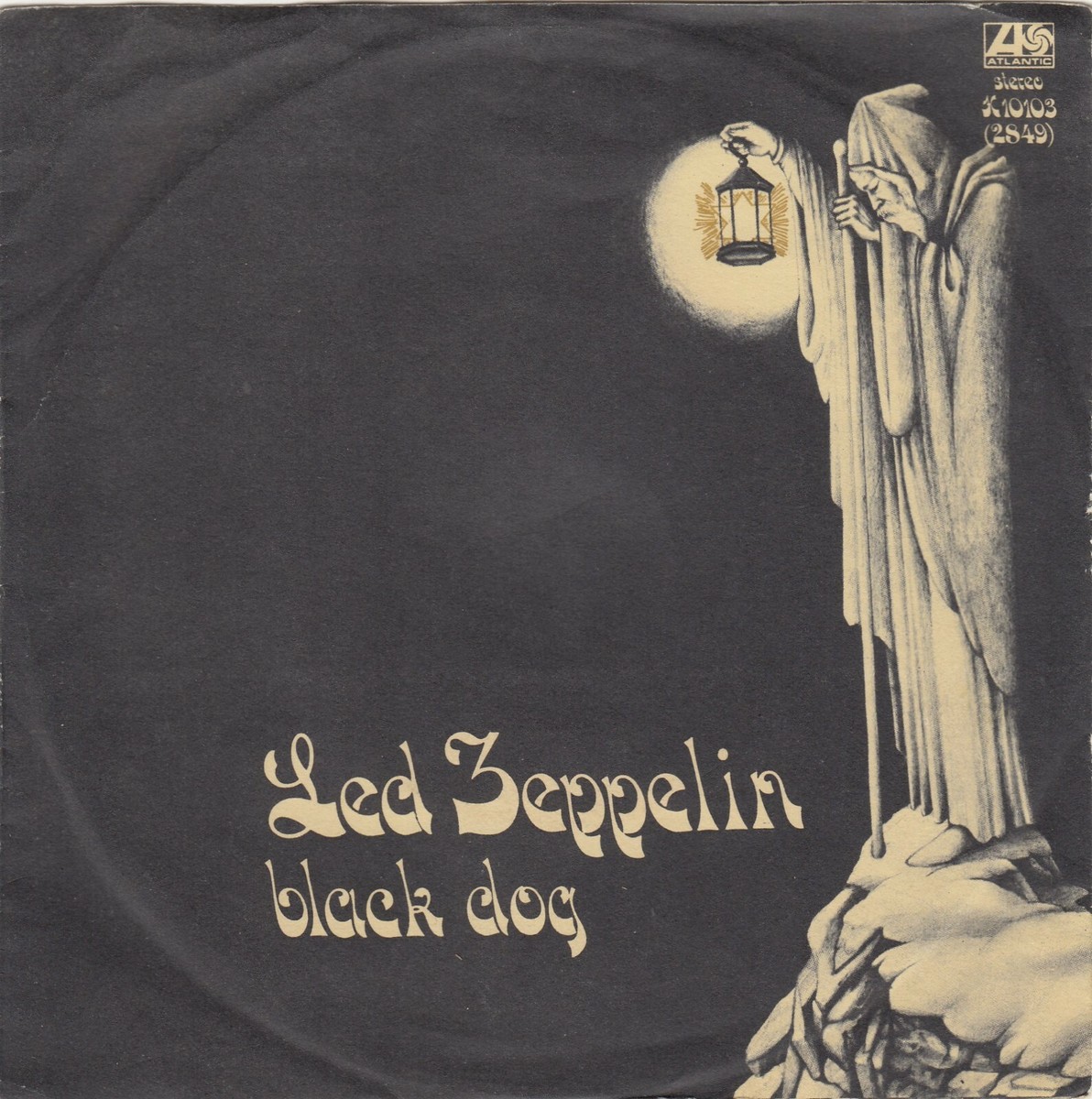 LED ZEPPELIN BLACK DOG / MISTY MOUNTAIN HOP 1972 RECORD ITALY 7