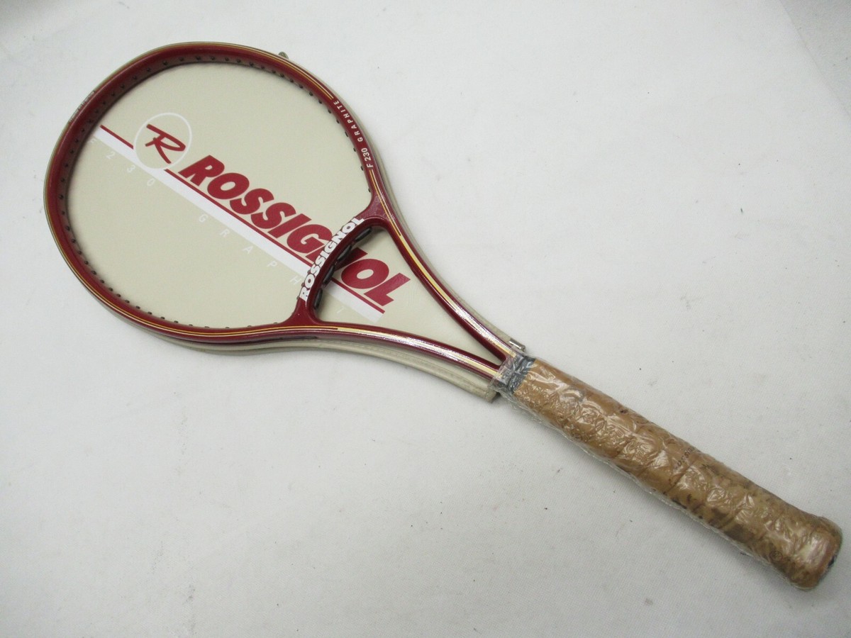 NOS* ROSSIGNOL F230 GRAPHITE TENNIS RACQUET (4 5/8) LONG STORAGE