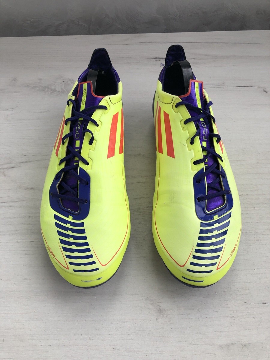 Adidas F50 Adizero HG Yellow Soccer Boots Football Cleats US8 UK7