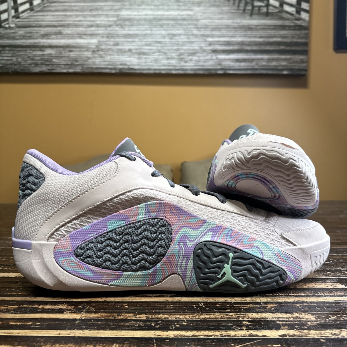 Air Jordan Tatum 2 'Sidewalk Chalk' Soft Pink Sneakers, Size 13