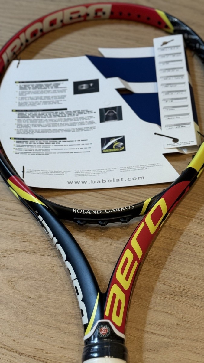 NEW Babolat Aeropro Drive 2015 Roland Garros French Open (4 3/8