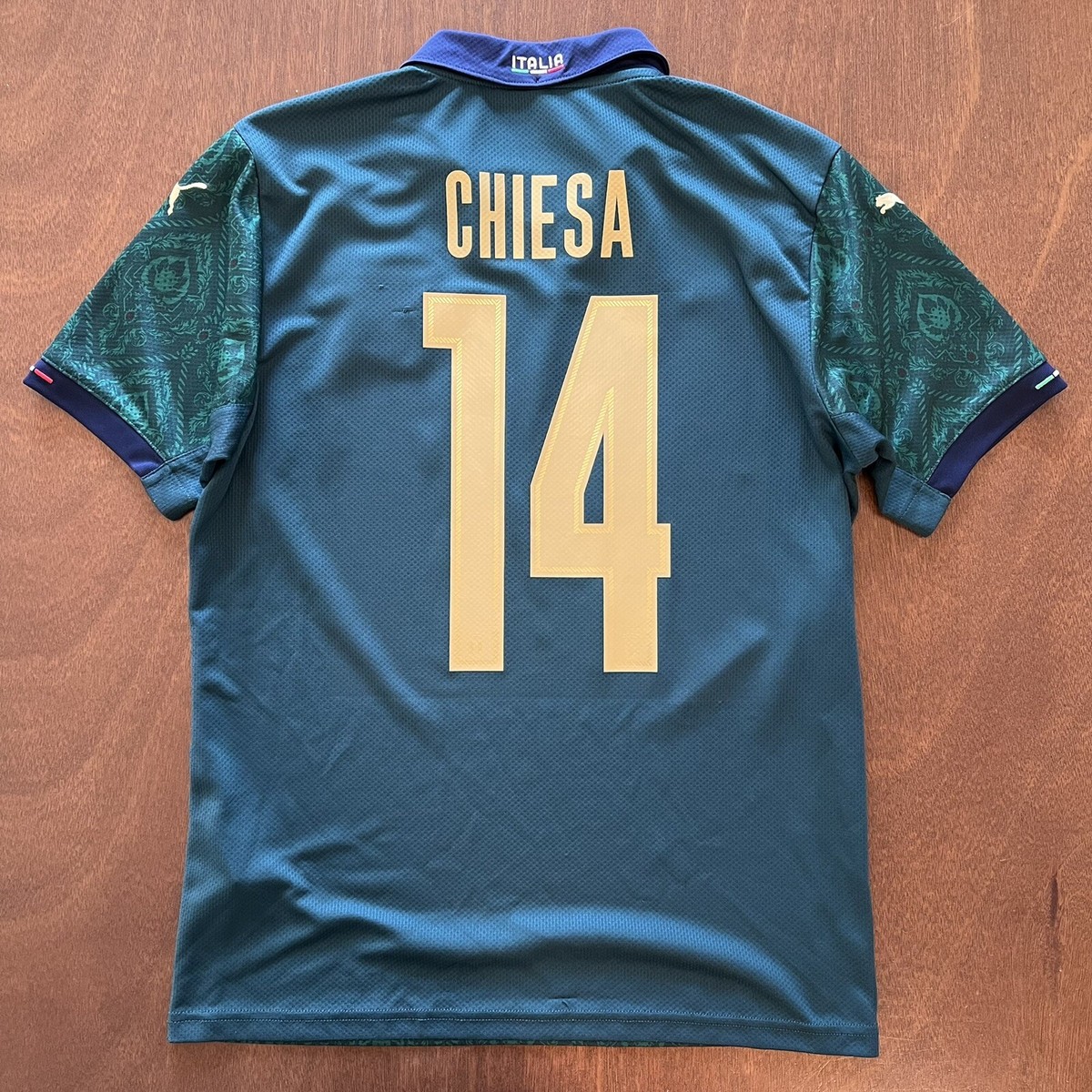 Puma Italy 2019/2020 Renaissance CHIESA #14 third Jersey Size SM