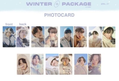 BTS WINTER PACKAGE 2021 OFFICIAL PHOTOCARD - CARD - DOUBLE SIDE | eBay