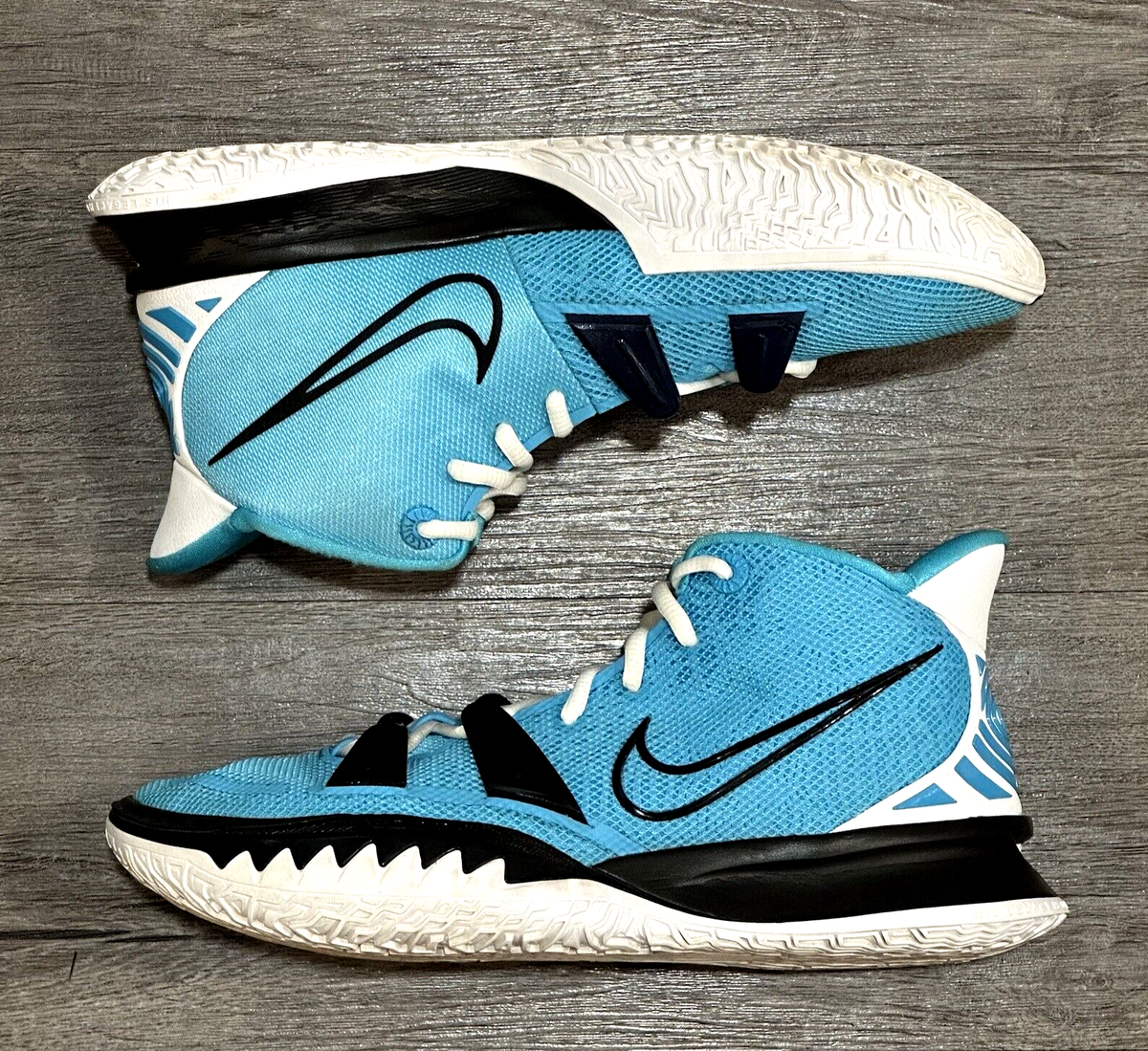 Nike Kyrie 7 ID Mens Basketball Shoes Blue Black White DA7567-991