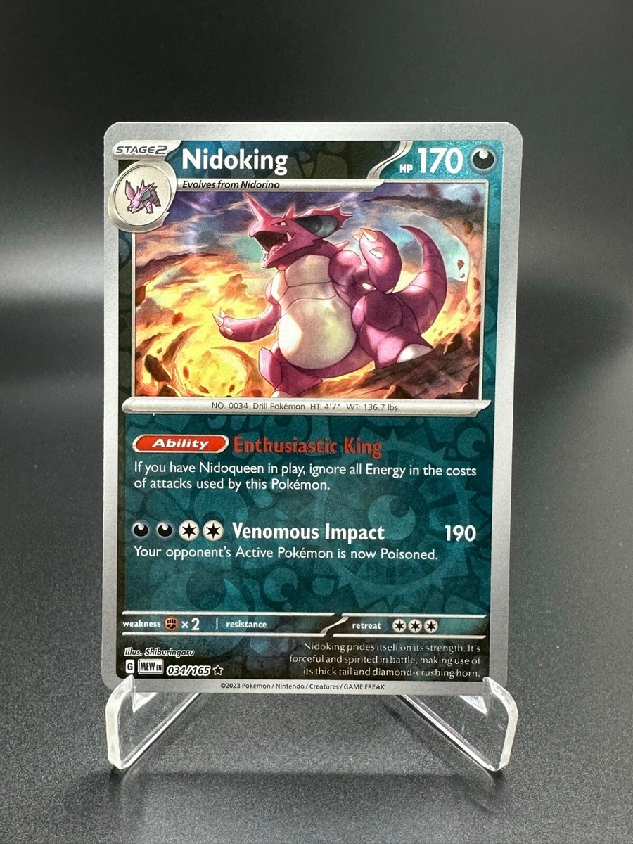 Nidoking Reverse Holo 034/165 - Scarlet & Violet - 151 Pokemon TCG