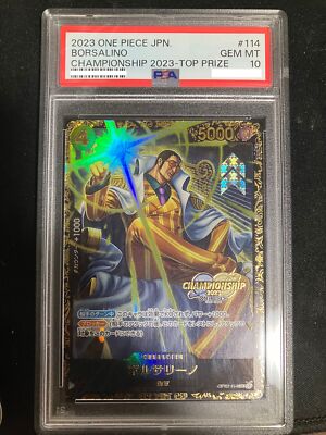 PSA 10 Borsalino OP02-114 SR Championship 2023 Top Prize One Piece
