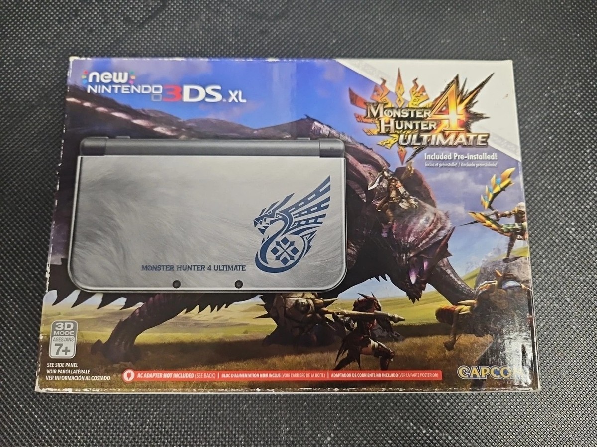 Nintendo New 3DS XL Monster Hunter 4 Ultimate Bundle Silver