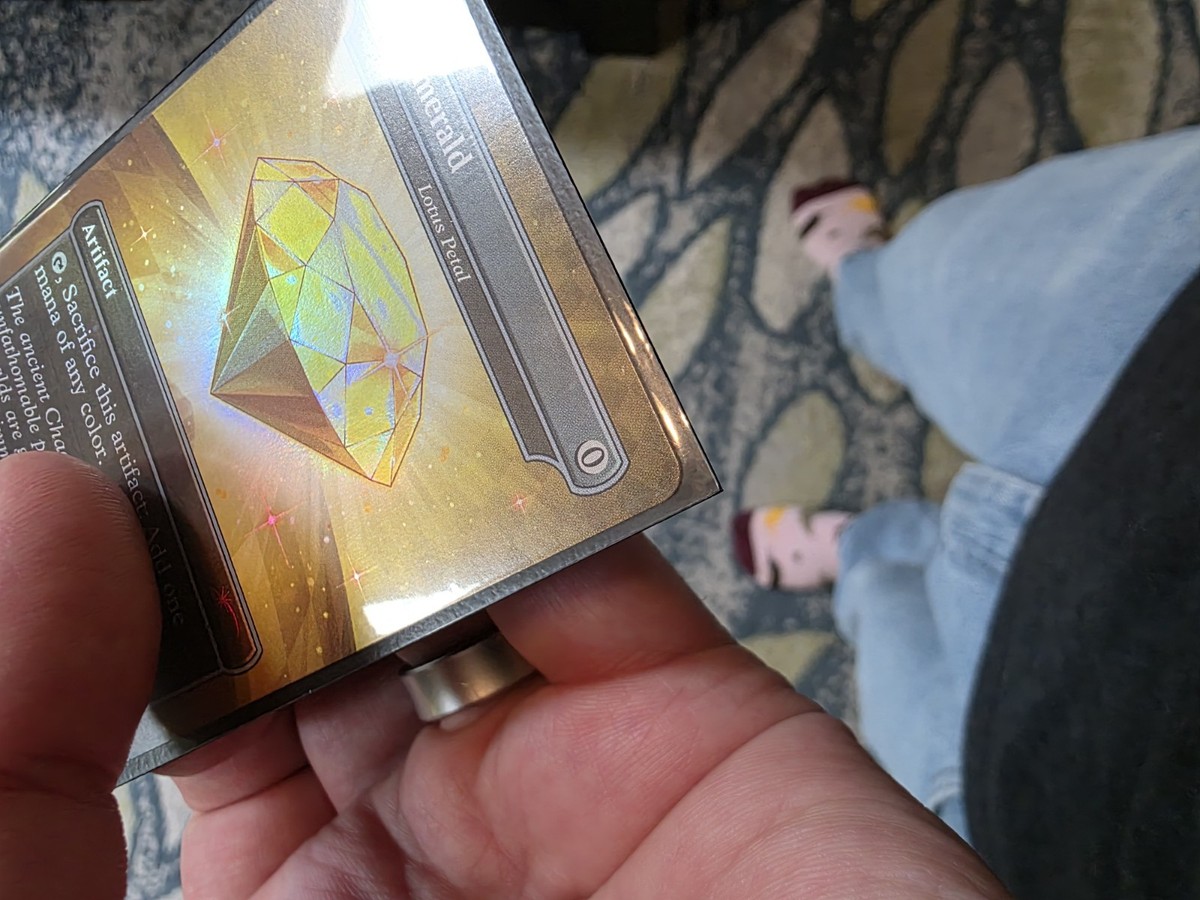 Chaos Emerald (7035) Yellow Foil - Lotus Petal - Sonic Secret Lair