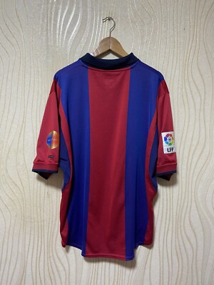 BARCELONA 2000 2001 HOME FOOTBAL SHIRT SOCCER JERSEY NIKE sz XL