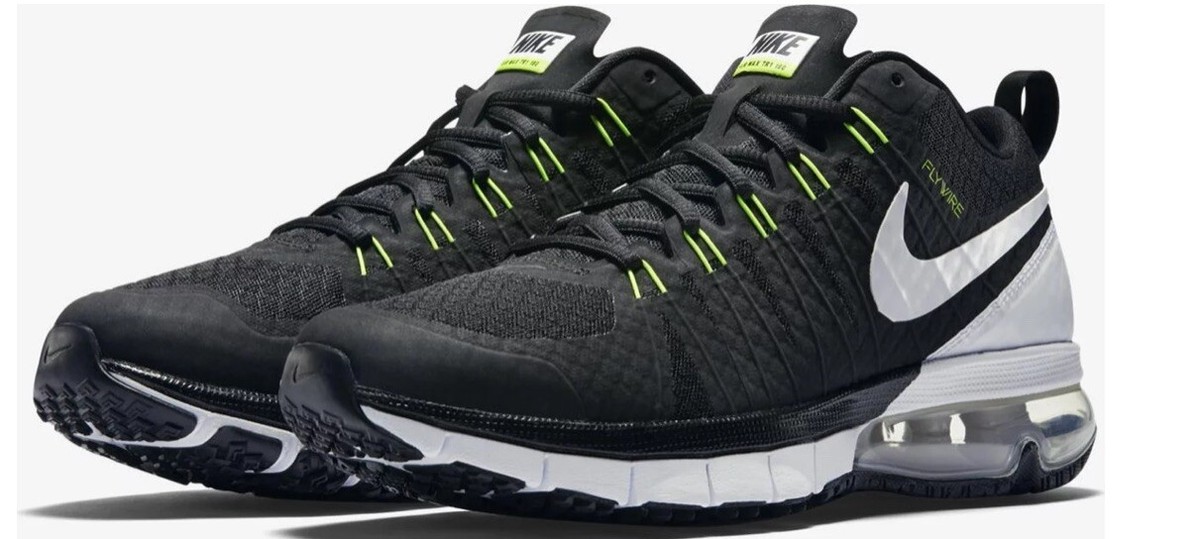 Nike Men's Air Max TR180 FLYWIRE 723972-017 Black Training Shoes