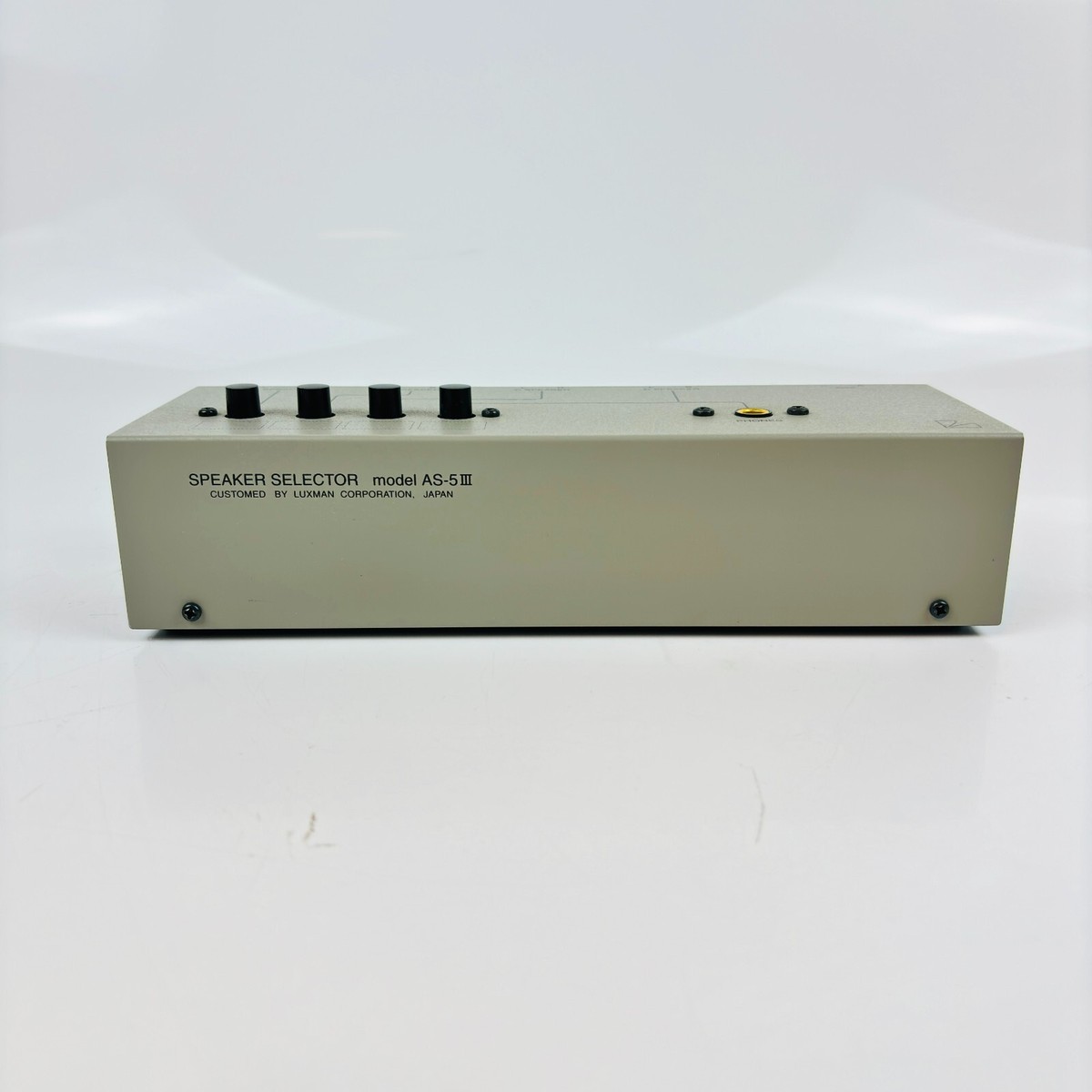 LUXMAN AS-5III Speaker Line Selector Silver Gray from japan Used
