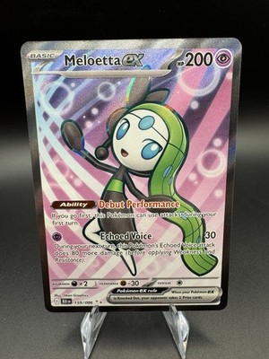 Meloetta ex 159/086 Pokemon Card TCG Black Bolt Full Art Rare Pack