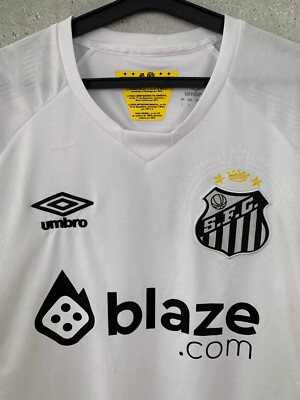 SANTOS FC 2023 2024 HOME FOOTBALL SHIRT UMBRO JERSEY SIZE L | eBay