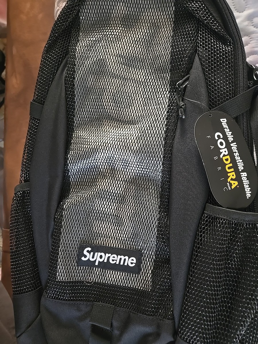 Supreme SS20 Mesh Backpack Black | eBay