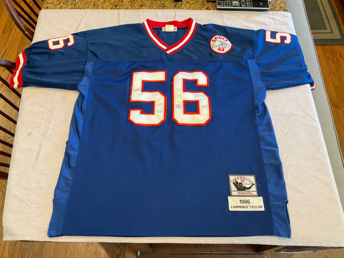NY GIANTS LAWERENCE TAYLOR 1986 SPIDER 43 THROWBACK MITCHELL