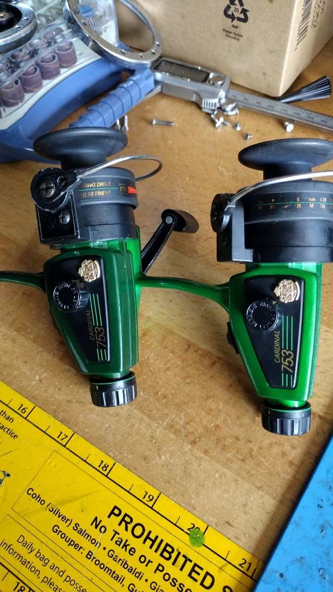 Abu Garcia Cardinal 753 Indiana Vintage Spinning Fishing Reels for