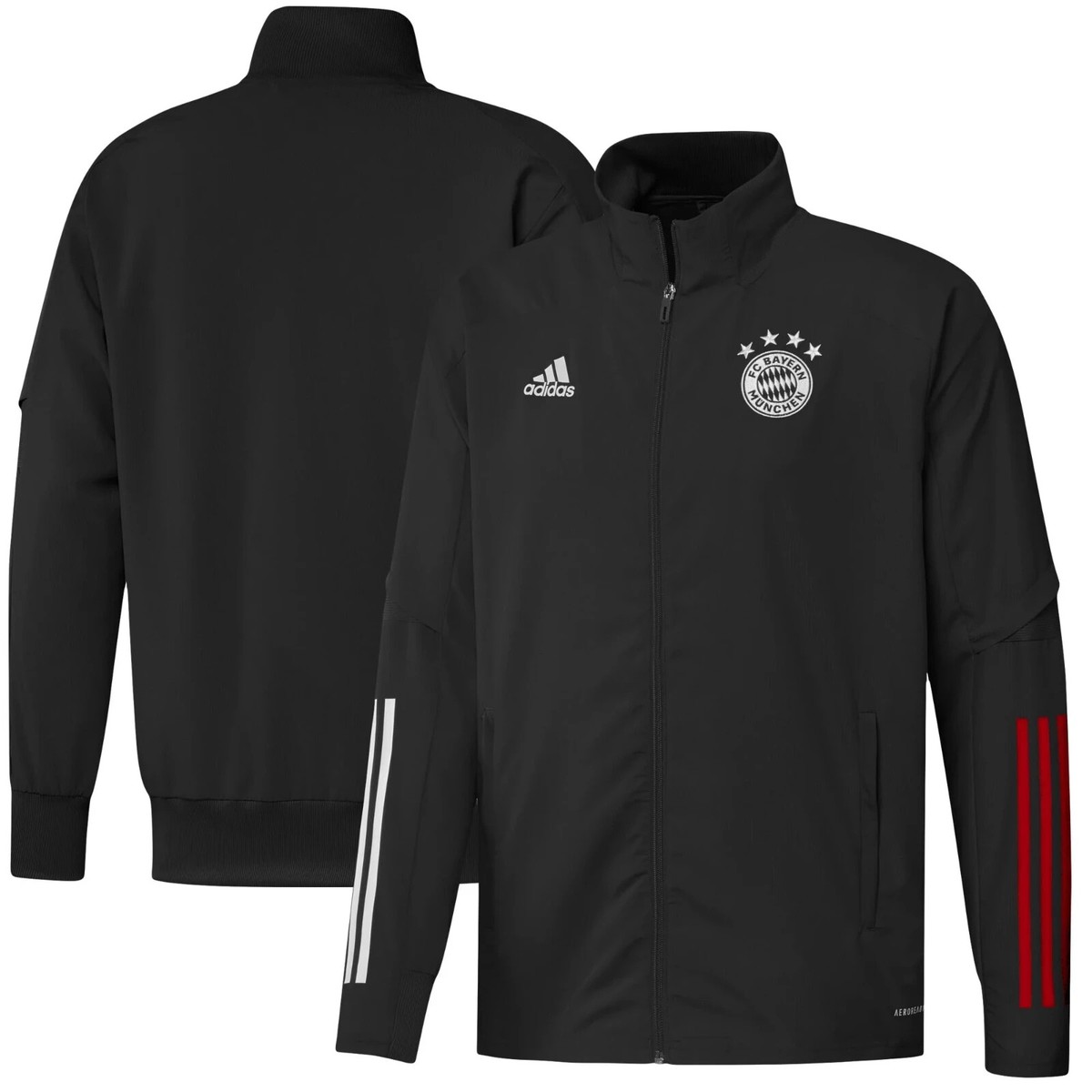 ADIDAS MEN'S FC BAYERN MUNICH 2020/2021 JACKET TRAINING SOCCER